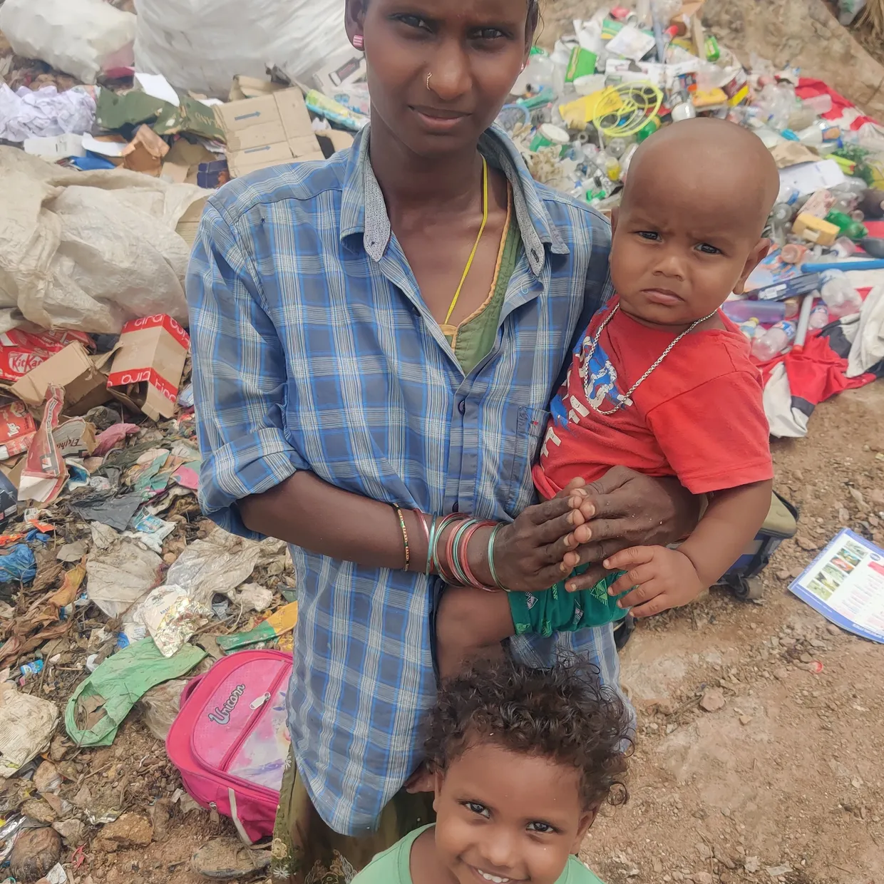Help a family struggling in the dump yard